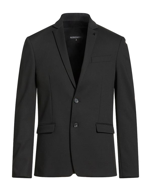 パトリツィア ペペ メンズ アウター ジャケット・ブルゾン PATRIZIA PEPE テーラードジャケット Black ブラック｜ReVida 店 22,176円