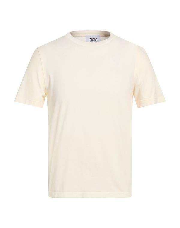 アルファス テューディオ メンズ トップス Tシャツ ALPHA STUDIO Ｔシャツ Ivory アイボリー