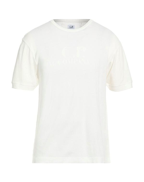 シーピーカンパニー メンズ トップス Tシャツ C.P. COMPANY Ｔシャツ White ホワイト