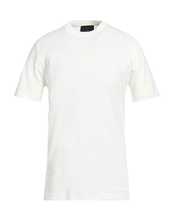 ジョン リッチモンド メンズ トップス Tシャツ JOHN RICHMOND Ｔシャツ Ivory アイボリー｜ReVida 店