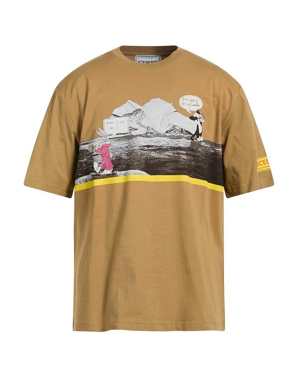 アイスバーグ メンズ トップス Tシャツ ICEBERG Tシャツ Beige ベージュ|ReVida 店