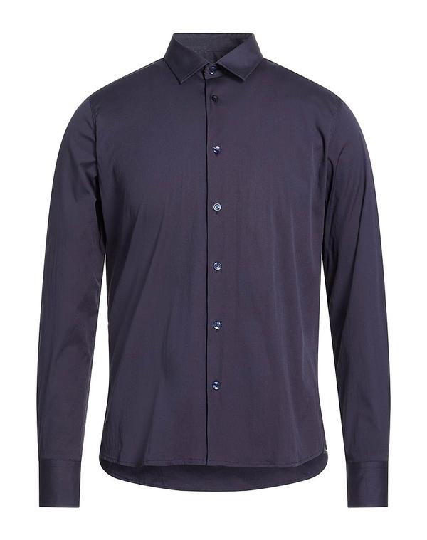 ボールディーニ メンズ トップス シャツ BALDININI 無地シャツ Midnight Blue ブルー|ReVida 店