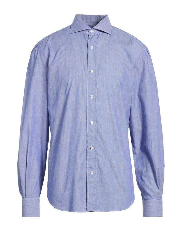 バルバナポリ メンズ トップス シャツ BARBA Napoli ストライプ柄シャツ Blue ブルー 38,870円