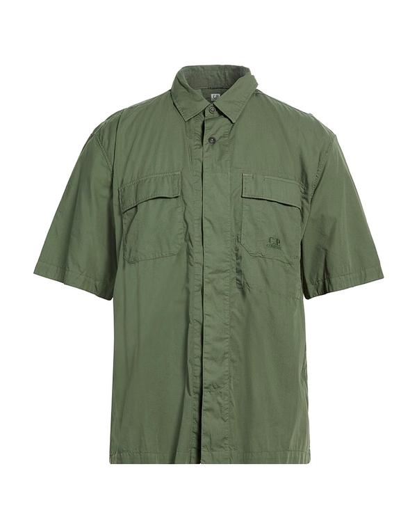 シーピーカンパニー メンズ トップス シャツ C.P. COMPANY 無地シャツ Military Green グリーン|ReVida 店