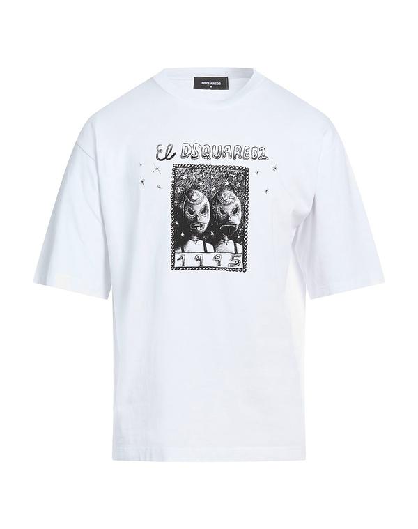 ディースクエアード メンズ トップス プルオーバー DSQUARED2 Ｔシャツ White 白いこと