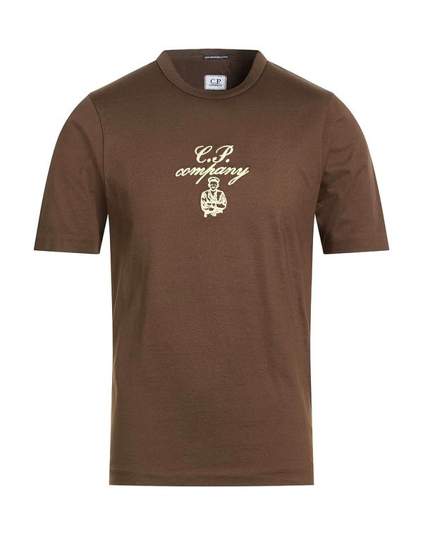 シーピーカンパニー メンズ トップス Tシャツ C.P. COMPANY Ｔシャツ Khaki カーキ