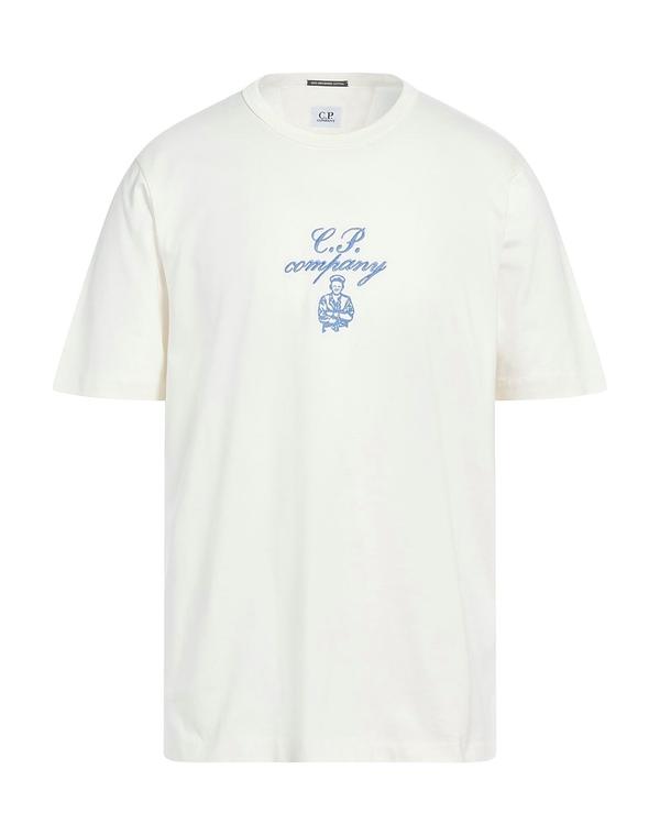 シーピーカンパニー メンズ トップス Tシャツ C.P. COMPANY Ｔシャツ White ホワイト