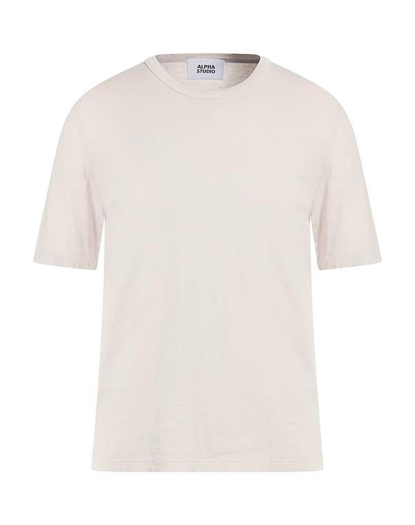 アルファス テューディオ メンズ トップス Tシャツ ALPHA STUDIO Tシャツ Light Gray グレー|ReVida 店