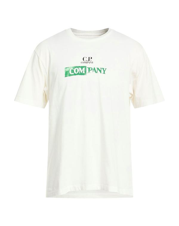 シーピーカンパニー メンズ トップス プルオーバー C.P. COMPANY Ｔシャツ Off-White 象牙色