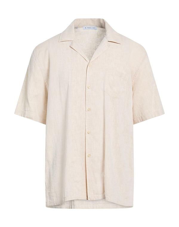 マニュエル リッツ メンズ トップス シャツ MANUEL RITZ 無地シャツ Beige ベージュ