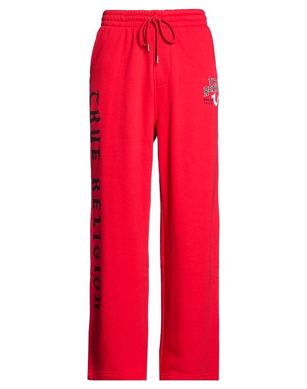 トゥルーレリジョン メンズ ボトムス 心地好いズボン下 TRUE RELIGION スウェットパンツ Red 赤いこと