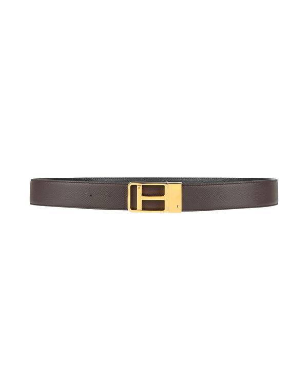 トム・ジェラルド・r・フォード メンズ 付属物 三尺帯 TOM FORD なめし革三尺帯 Dark Brown 赤銅色
