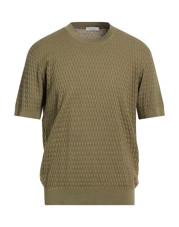 パウロペコラ メンズ トップス シャツ PAOLO PECORA プルオーバー Military Green グリーン