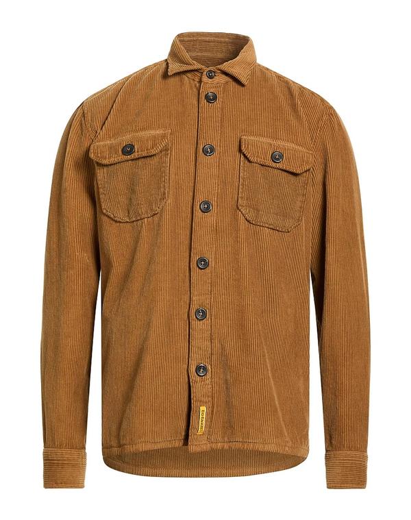 ビーディーバギーズ メンズ トップス シャツ B.D.BAGGIES 無地シャツ Brown ブラウン|ReVida 店