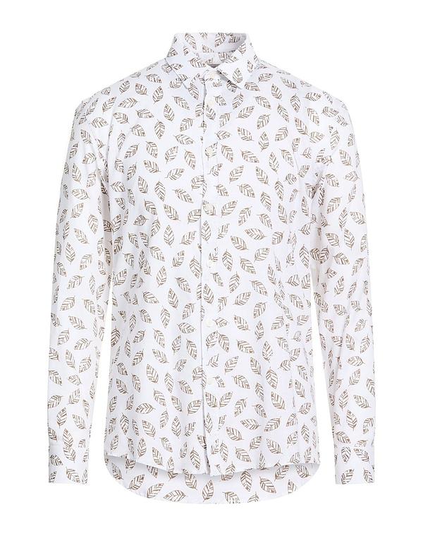 ダニエレ アレッサンドリー二 メンズ トップス シャツ DANIELE ALESSANDRINI HOMME 柄入りシャツ White ホワイト｜ReVida 店