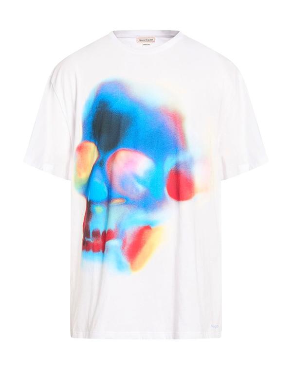 マックイーン メンズ トップス Tシャツ MCQUEEN Ｔシャツ White ホワイト