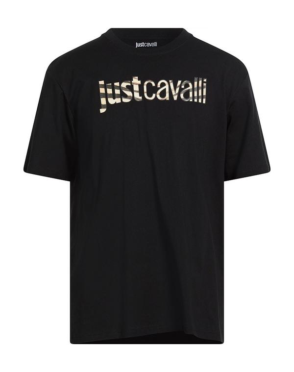 ジャストカバリ メンズ トップス Tシャツ JUST CAVALLI Tシャツ Black ブラック|ReVida 店