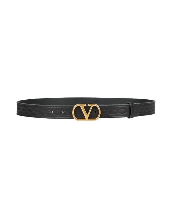 ヴァレンティノ メンズ アクセサリー ベルト VALENTINO GARAVANI レザーベルト Charcoal チャコール