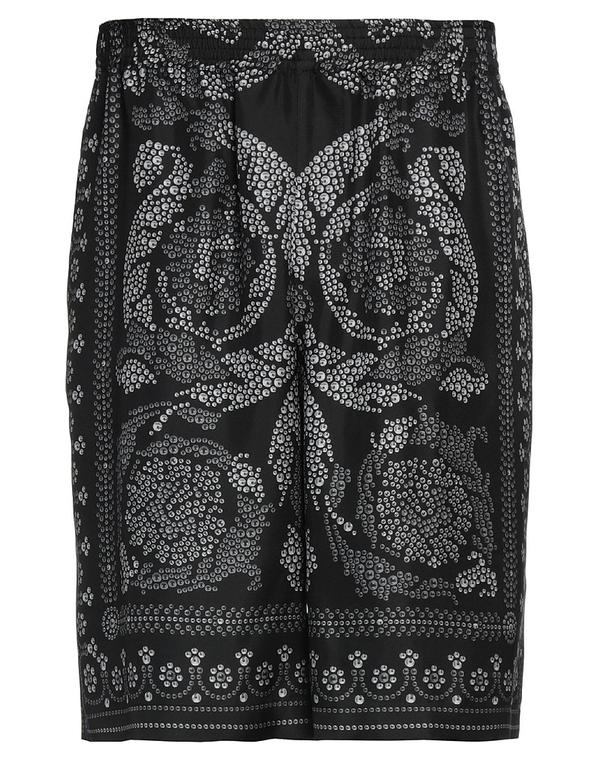 ヴェルサーチ メンズ ボトムス ハーフパンツ・ショーツ VERSACE ショートパンツ＆バミューダパンツ Black ブラック