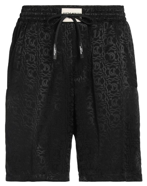 ジャストカバリ メンズ ボトムス ハーフパンツ・ショーツ JUST CAVALLI ショートパンツ＆バミューダパンツ Black ブラック｜ReVida 店