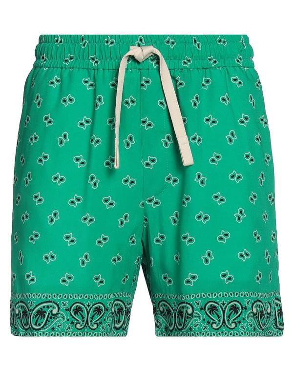 パーム・エンジェルス メンズ ボトムス ハーフパンツ・ショーツ PALM ANGELS ショートパンツ＆バミューダパンツ Green グリーン｜ReVida 店