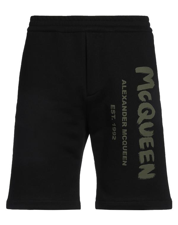 マックイーン メンズ ボトムス ハーフパンツ・ショーツ MCQUEEN ショートパンツ＆バミューダパンツ Black ブラック