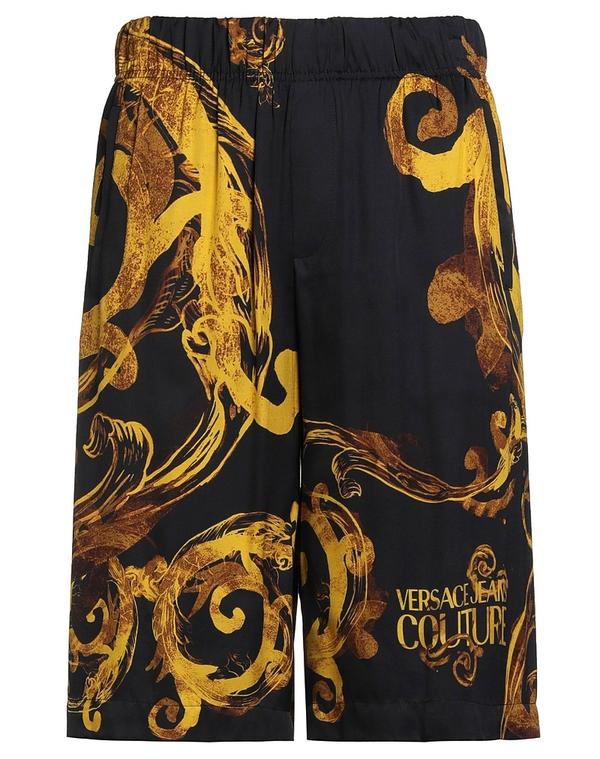 ヴェルサーチ メンズ ボトムス ハーフパンツ・ショーツ VERSACE JEANS COUTURE ショートパンツ＆バミューダパンツ Black ブラック｜ReVida 店