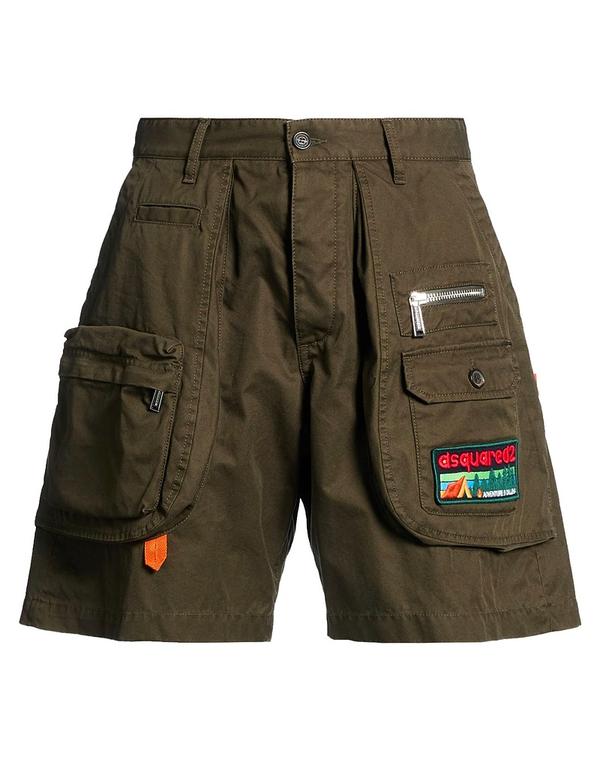 ディースクエアード メンズ ボトムス ハーフパンツ・ショーツ DSQUARED2 ショートパンツ＆バミューダパンツ Dark Green グリーン