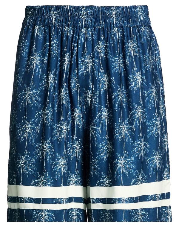 ラネウス メンズ ボトムス ハーフパンツ・ショーツ LANEUS ショートパンツ＆バミューダパンツ Midnight Blue ブルー