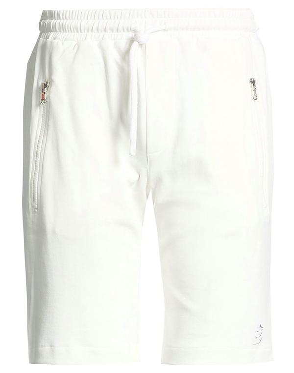 バルバナポリ メンズ ボトムス ハーフパンツ・ショーツ BARBA Napoli ショートパンツ＆バミューダパンツ White ホワイト