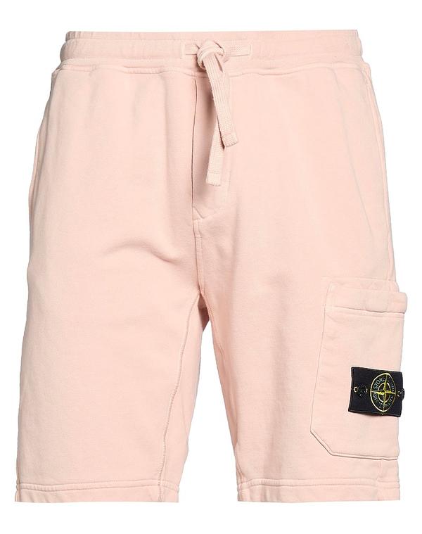 ストーンアイランド メンズ ボトムス ハーフパンツ・ショーツ STONE ISLAND ショートパンツ＆バミューダパンツ Pale Pink ピンク