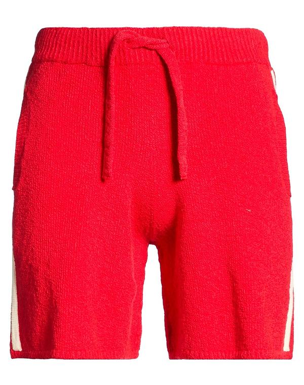 ラネウス メンズ ボトムス ハーフパンツ・ショーツ LANEUS ショートパンツ&バミューダパンツ Red レッド