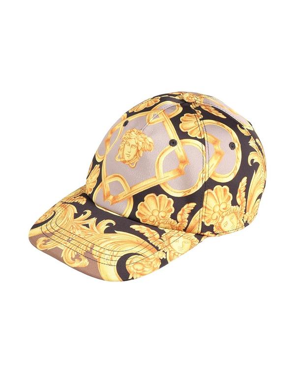 ヴェルサーチ メンズ 付属物 鳥打ち帽 VERSACE 鳥打ち帽 Black 黒いこと