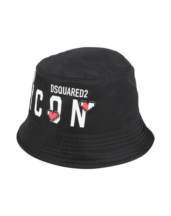 ディースクエアード メンズ アクセサリー 帽子 DSQUARED2 帽子 Black ブラック｜ReVida 店