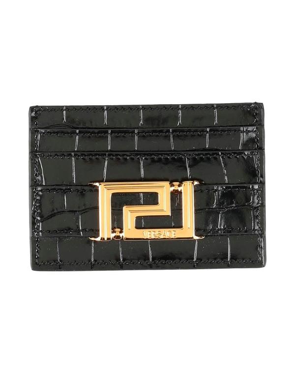 ヴェルサーチ メンズ アクセサリー 財布 VERSACE カードケース Black ブラック