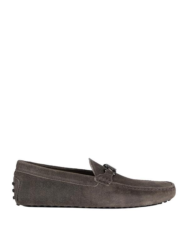 トッズ メンズ シューズ スリッポン・ローファー TOD'S モカシン Gray グレー