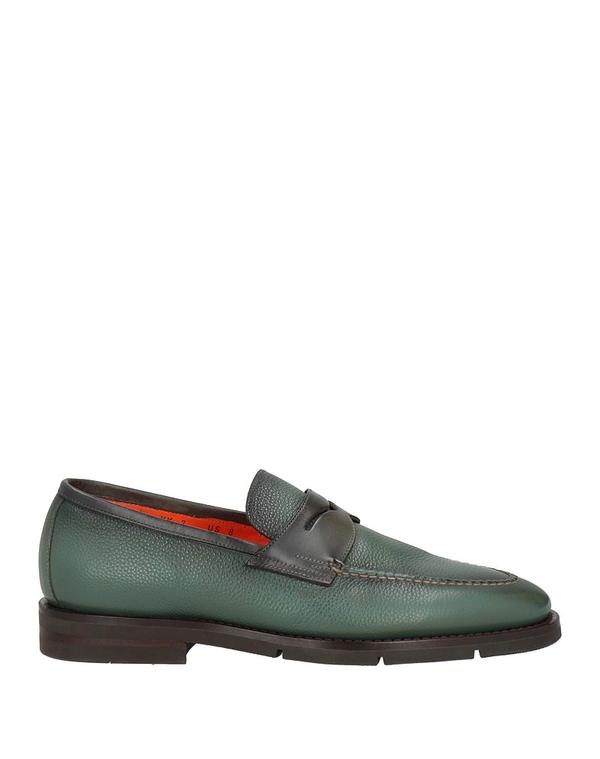 サントーニ メンズ シューズ スリッポン・ローファー SANTONI モカシン Deep Teal ティール