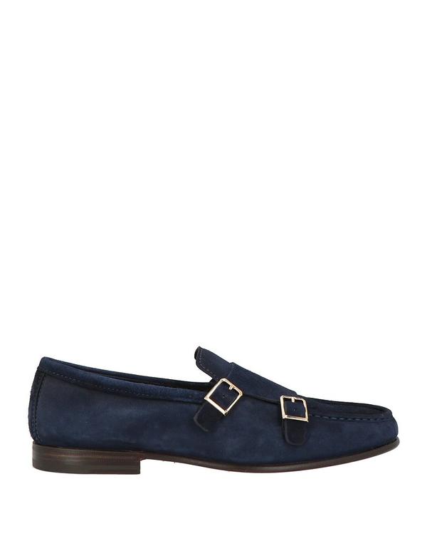 サントーニ メンズ シューズ スリッポン・ローファー SANTONI モカシン Navy ネイビー