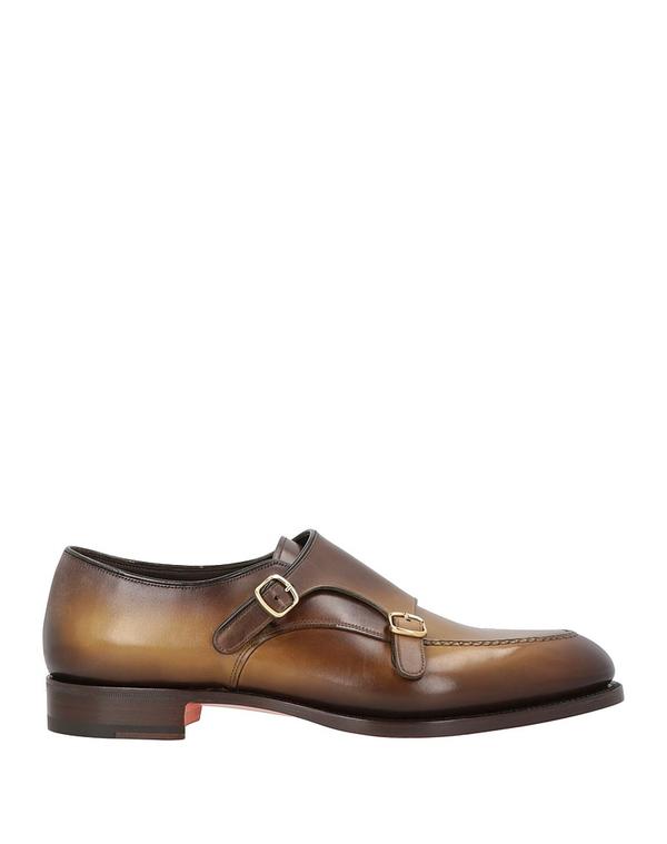 サントーニ メンズ シューズ スリッポン・ローファー SANTONI モカシン Military Green 緑であること