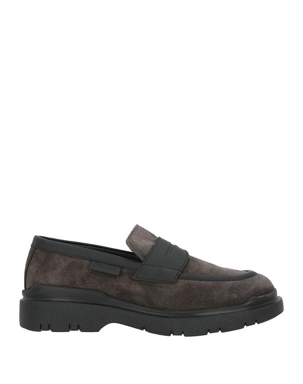 ポリーニ メンズ シューズ スリッポン・ローファー POLLINI モカシン Charcoal 濃灰色