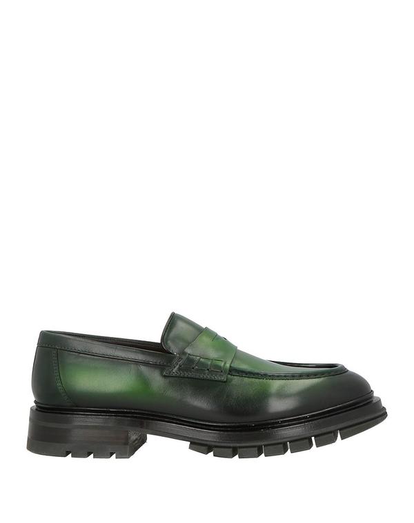サントーニ メンズ シューズ スリッポン・ローファー SANTONI モカシン Dark Green 緑であること
