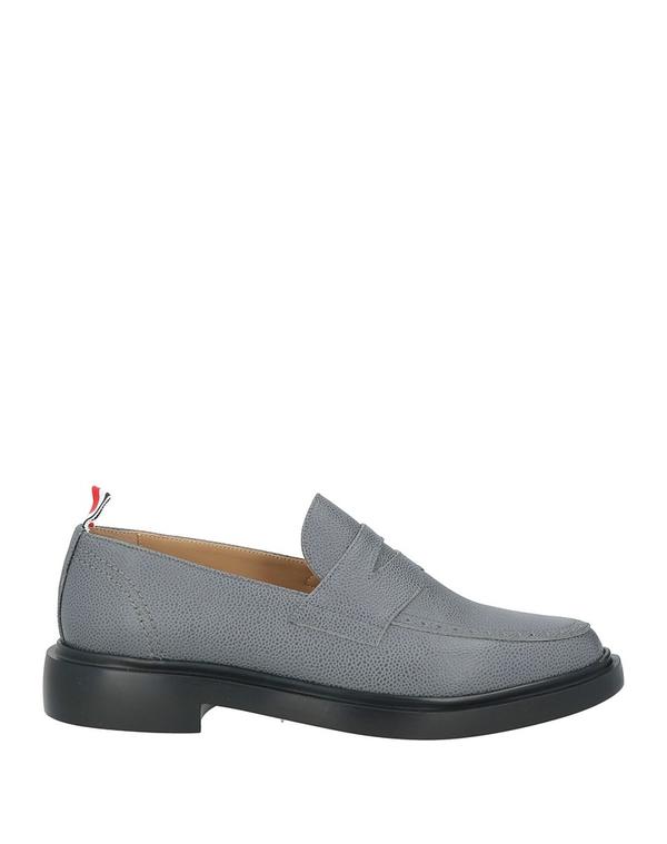 トムブラウン メンズ シューズ スリッポン・ローファー THOM BROWNE モカシン Gray グレー｜ReVida 店 75,790円