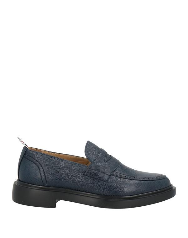 トムブラウン メンズ シューズ スリッポン・ローファー THOM BROWNE モカシン Midnight Blue ブルー