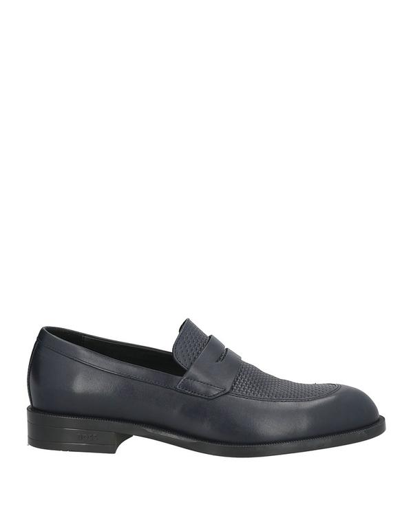 主任者 メンズ シューズ スリッポン・ローファー BOSS モカシン Midnight Blue 青色