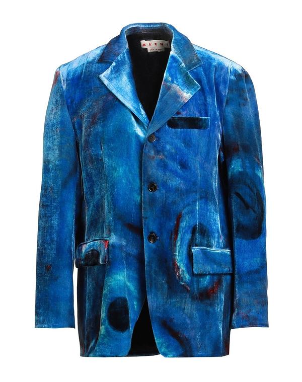マルニ メンズ アウター ジャケット・ブルゾン MARNI テーラードジャケット Bright Blue ブルー|ReVida 店