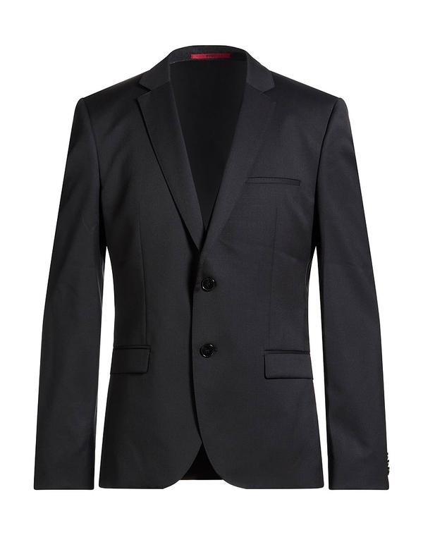 ヒューゴボス メンズ アウター ジャケット・ブルゾン BOSS HUGO BOSS テーラードジャケット Black ブラック