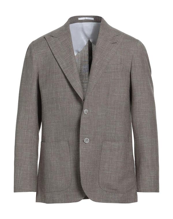 バルバナポリ メンズ アウター ジャケット・ブルゾン BARBA Napoli テーラードジャケット Taupe トープ