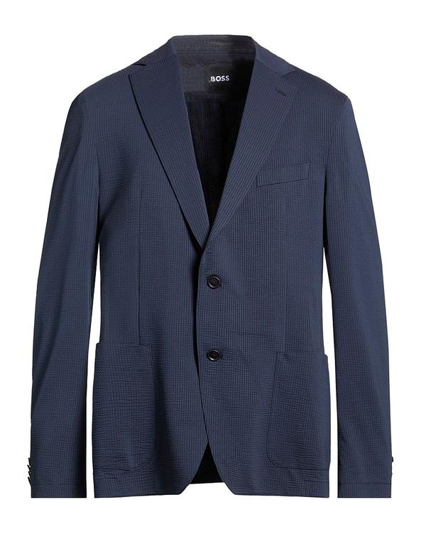 ボス メンズ アウター ジャケット・ブルゾン BOSS テーラードジャケット Midnight Blue ブルー