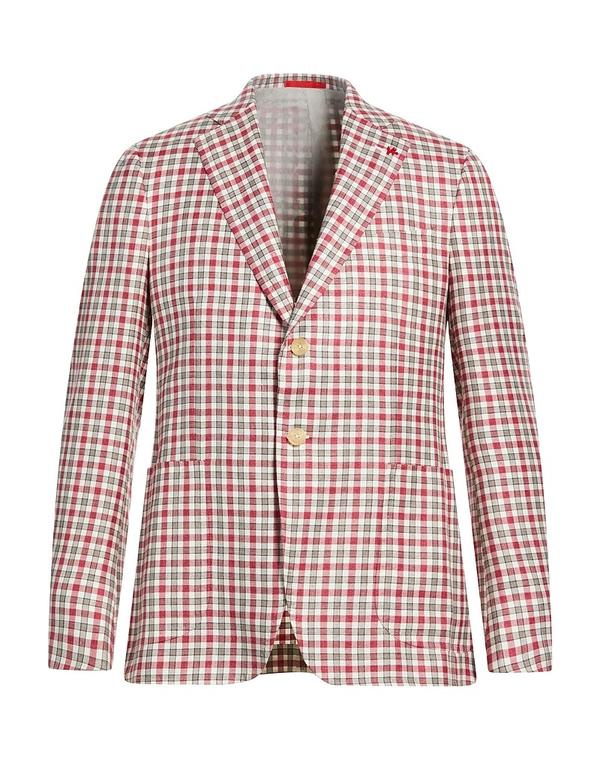 イザイア メンズ アウター ジャケット・ブルゾン ISAIA テーラードジャケット Brick