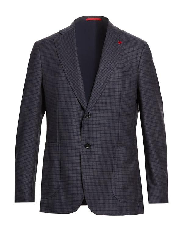 イザイア メンズ アウター ジャケット・ブルゾン ISAIA テーラードジャケット Midnight Blue ブルー